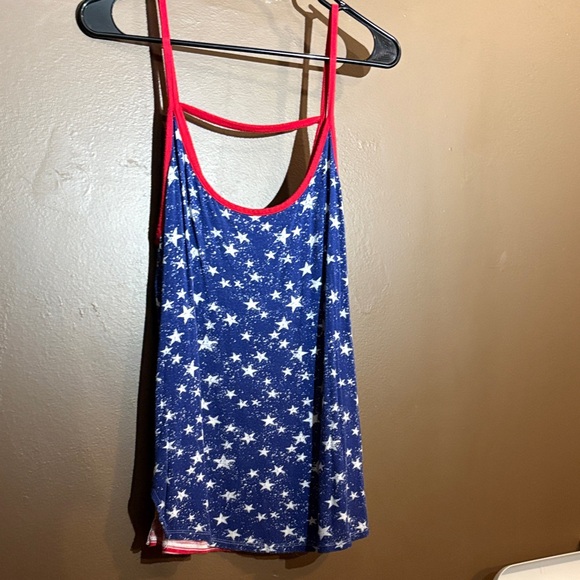 Cloud Chaser Tops - Cloud Chaser Blue and Red Star Tank